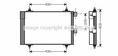 AVA QUALITY COOLING cna5241d -  Конденсатор, кондиционер
